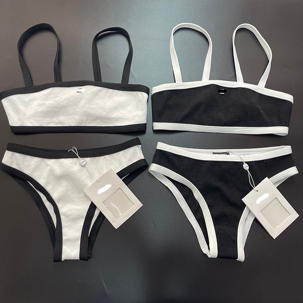 

Designer Women's Swimwear Knitted Swimsuit High Luxury Bikini C Letter Diamond Stitching Sexy One-piece Swimsuit Two Piece Bikini, White jumpsuit 88021