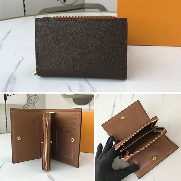 

Fashion Short wallet designer woman clip canvas and Leather purse luxury card holder Coin Purses passport key pouch coin pouchs handbags Men Designer Wallets 86366, Army green