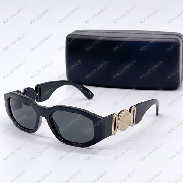

Branded Medusa Biggie Sunglasses Women Black Sun Glasses New With Box Fashion Men Polarized Eyewear VE 4361 Best Quality Designer Dupe