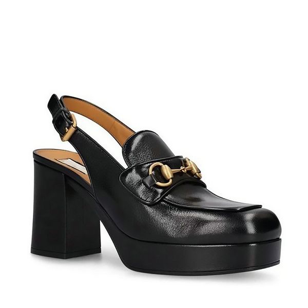 

2024 classic buckle sandals fashion womens designer shoes 8.5cm Genuine Leather thick heeled waterproof platform high heels 35-42 Roman strap designer womens sandal, Colour8