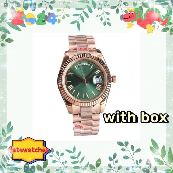 

High quality men's mechanical watch 36/40mm 904L all stainless steel diamond ring waterproof luminous 2813 mechanical movement Montre de Luxe annual bestseller, 16