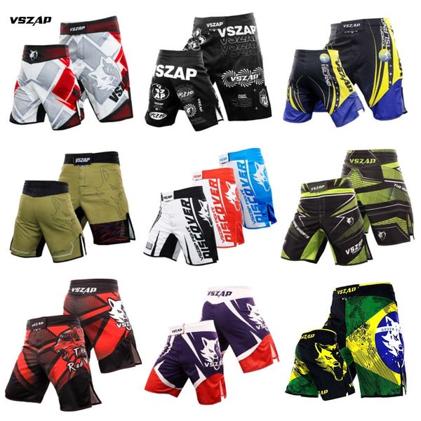 

VSZAP MMA Fighting Fiess Gym Sports Jujitsu Taekwondo Thai Shorts Fighting Clothes Boxing Pants Jiu-jitsu, Red 2