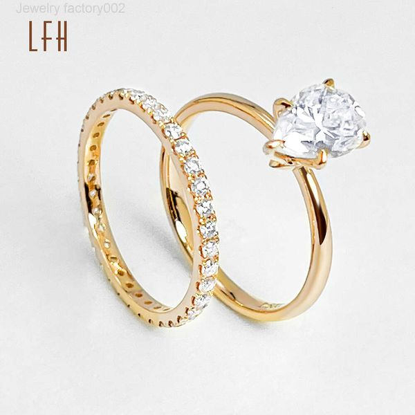 

Round Custom Moissanite Rings Women Real Rose Wedding Solid Ring Gold for Couples