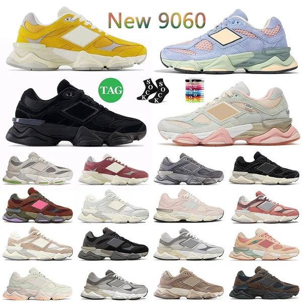 

2024 Athletic New Bb9060 Sneakers Running Shoes Men Women Triple Black Rain Cloud Quartz Grey Sea Salt Bricks Wood mushroom driftwood pink glow casual Trainers 9060s, Shoe box