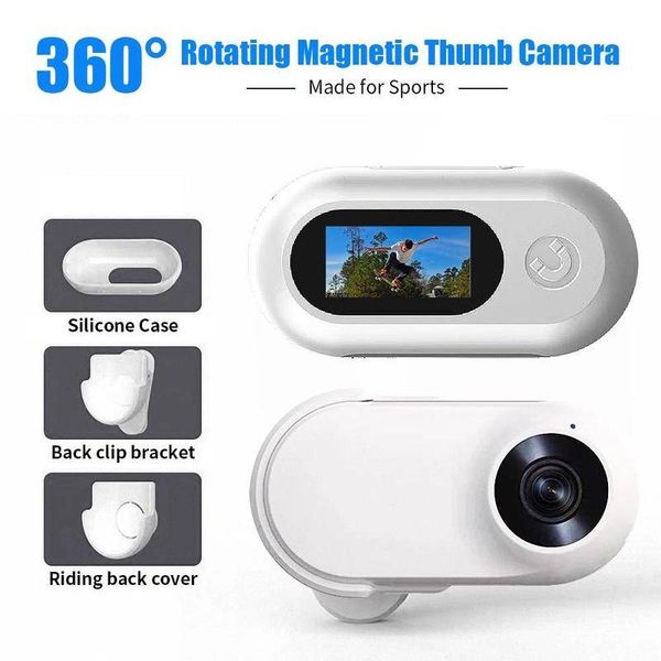 

1080P Magnetic Thumb Mini Sport Ideal For Cycg Travel Sports Vlogging With Portable action Camera