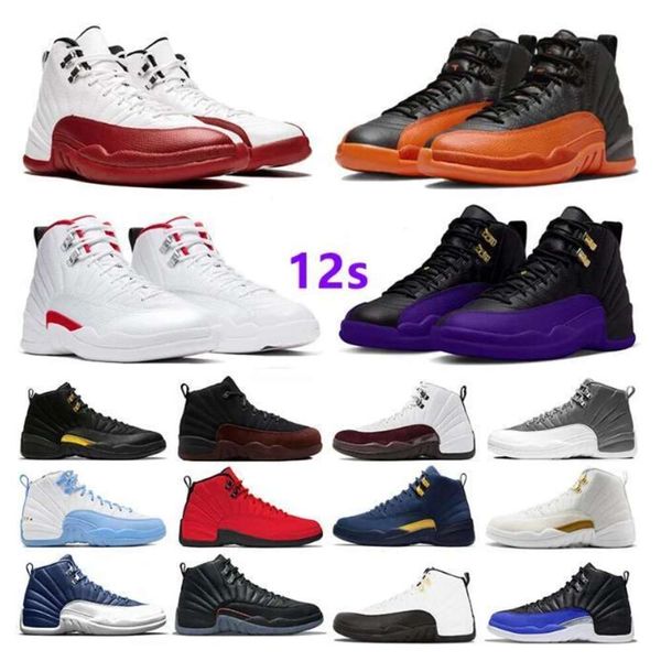 

2024 Wolf Grey 12s Jumpman Basketball Shoes Brilliant Orange 12 Field Purple Flu Game Royal Mens Sneakers Taxi Cherry Red Taxi Black Dark Cocord Trainers US 13