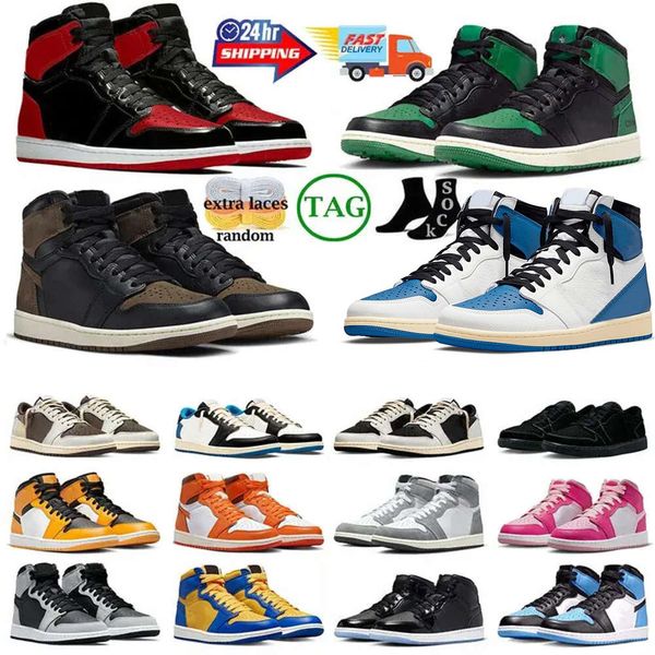 

Top Quality Mens Basketball Shoes Jordas1 Palomino Travis Reverse Mocha Jumpman 1 1s Low Offs Men Women J1s Spider-verse High Golf 1961 Trainer Scot Unc White Sneakers, 10