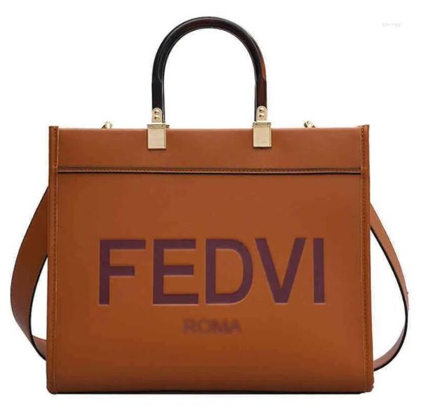 

FCosmetic Bags Tote Bags Sunshine handbags Shoulder Genuine Leather handbag Large Capacity Totes Brown, #1 brown t0407