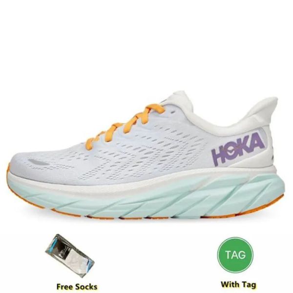 

2024 One Clifton 8 Athletic Shoe Running Shoes Bondi 8 Carbon Sneakers Shock Absorbing Road Fashion Mens Womens Top Designer Women Men Running Shoes Size 36-45, 17_color