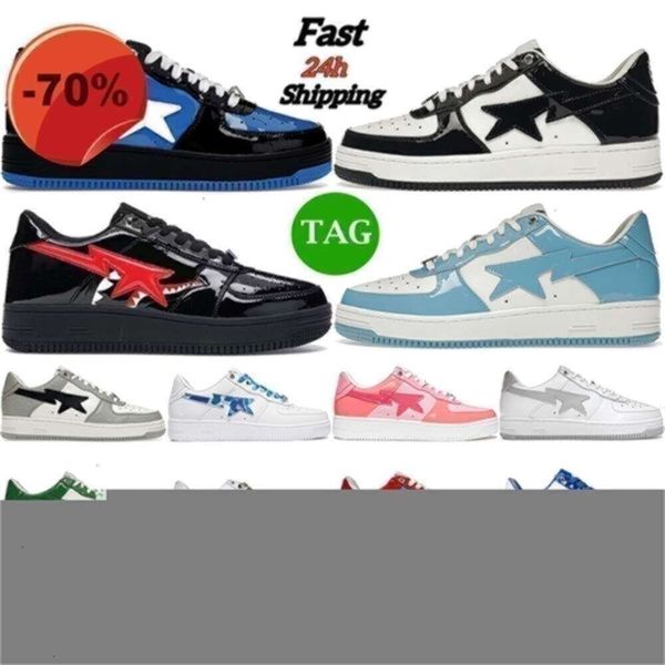 

2024 Shoes Outdoor Mens Womens Sta Low Platform Black Camo Bule Grey Black Beige Suede Sports Sneakers Size 5.5-11, Red