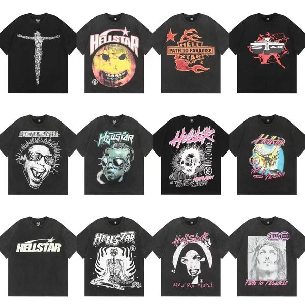 

Black hellstar shirt men t shirt women designer shirts new tshirt American trendy brand hell star red face Tee hells bones skull men shirt Summer 100% cotton Tshirt, 06_a