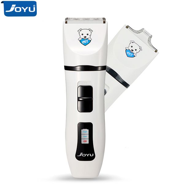 

JOYU Dog Clipper Pet Electric Hair Clippers Grooming Haircut Trimmer Shaver Set Pets Cordless Rechargeable Professional Low Noice, Color