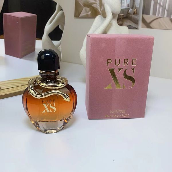 

Top Perfum 80 ML Women Classic EDP Spray Cologne PURE XS Female Natural Long Lasting Pleasant Fragrance 2.7 fl.oz Ladies Charming Scent for Gift Wholesale