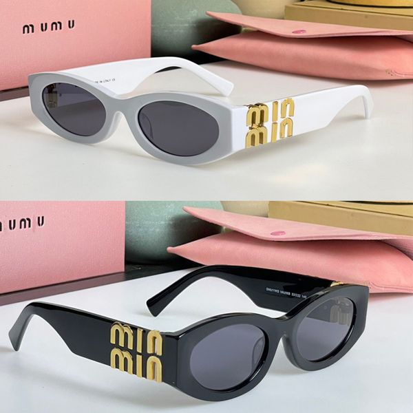 

Luxury miu sunglasses Women's designer oval plate miu sunglasses tempered lenses Men's personality handsome sunglasses 0ON6