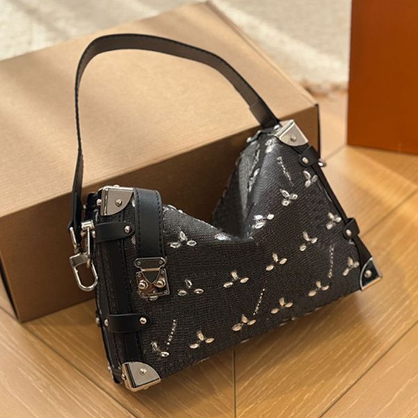 

Boston Bag Handbag Women Bags Tote Glass Handle Gold Metal Accessories Genuine Leather Detachable Shoulder Strap Lettered Printing 5A Quality, Multi-color