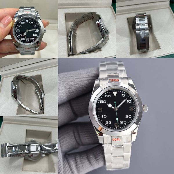 

Luxury Mens Watch air 41mm king Stainless Steel explore high quality Automatic Mechanical Watches Luminous waterproof sapphire crystal Dhgates watch, Red