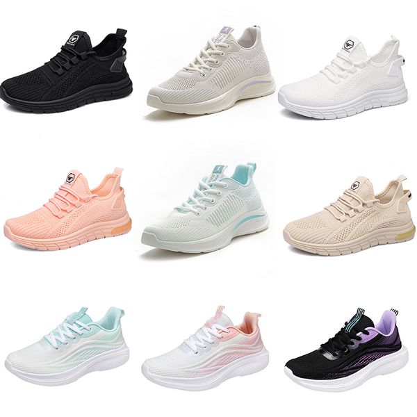 

2024 Hiking Running Women Winter Soft Casual Flat Lightweight Shoes Fashion Black Pink Beige Gray Trainers Large Size 35-41 55727 74167, Grey