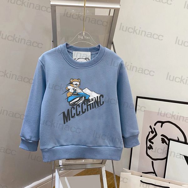 

Kids Round Neck Hoodie Boys Girls Outfit Fashion Childrens Pure Cotton Sweatershirts Luxury Baby Sweater Long Sleeved Clothes SDLX Luckinacc, #22