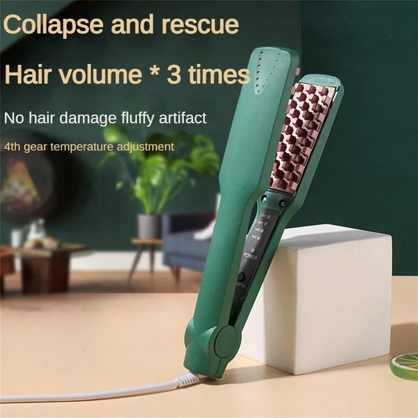 

Corn Silk Smooth Frizz Heat Conductor Spt Make Up Curg Iron Fluffy Hair Tourmae Ceramics 240115, Black