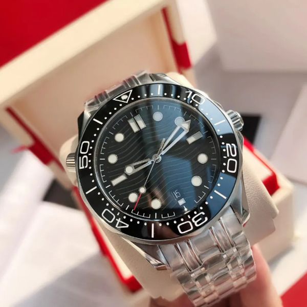 

Luxury Men's Watch 42mm Black Ceramic Ring Stainless Steel 904L Designer Men's Watch Automatic Mechanical Movement Watch, White