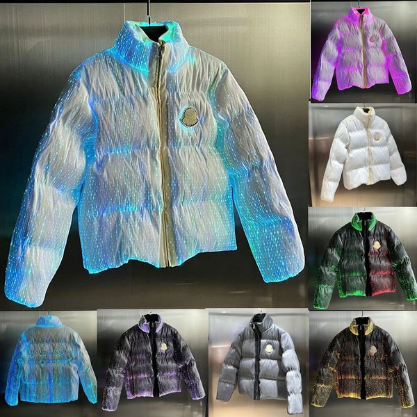 

Angle Official Website Best Selling Monsters Palm Fiber Optic Down Jacket Angels Men Women LED Lighting Fluorescent Down Jackets Filled Coat, 13