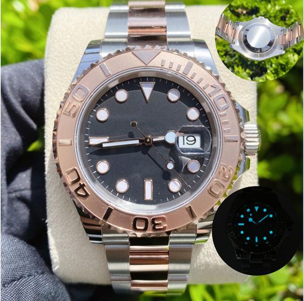 

Renojes Men's Watch 40mm 44MM Mechanical Movement Stainless Steel dial Sapphire waterproof folding strap Montre de Luxe dhgat Jason 0007