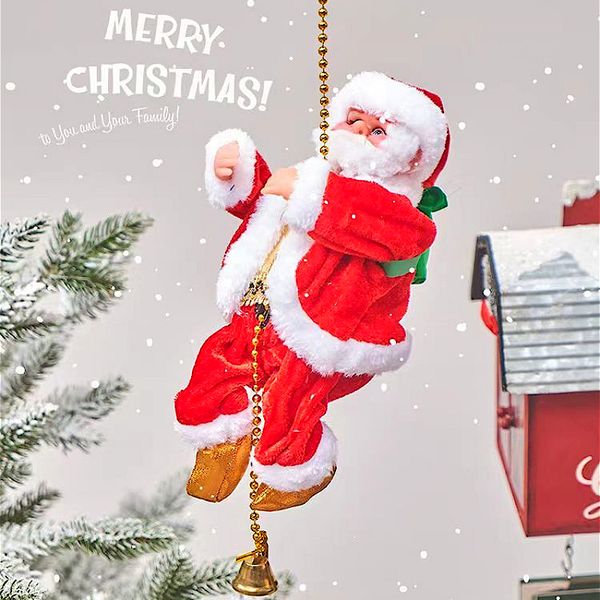 

christmas with music, climbing beads, bells, Santa Claus 50 pieces per box