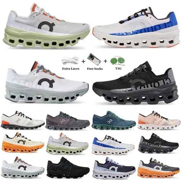 

ON 2023 Running Hiking Shoes mens sneakers clouds x 3 Cloudmonster Federer workout and cross trainning shoe white violet Designer mens woof white shoes tns, 19