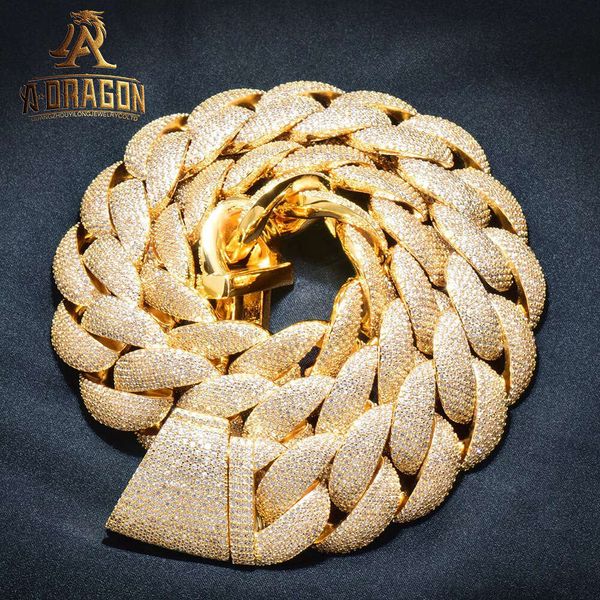 

High Quality Gold Plated Vvs Moissanite Cuban Chain Hip Hop Style Iced Out Heart Cut Diamond Sier Fine Necklace Jewelry