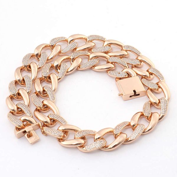

Provence Jewelry Hip Hop Fine Jewelry Wholesale Moissanite Diamond Sharp Cuban Link Chain Necklace