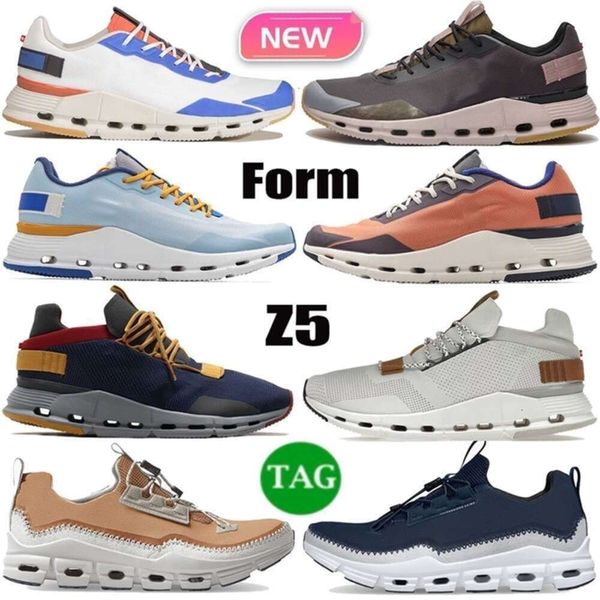 

New Running Shoes Cloudnova Form Z5 Black Hay Flame Titanite Pebble Quartz White Rust Demin Ruby Pearl Brown Ice Moss Mens Womens Designer Sneakers Trainersbla, 24 almond ash