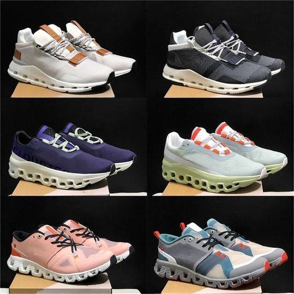 

High Quality Designer Shoes Running Women Nova Cloudmonster Sneakers Cloudnova Form White Pearl Pink and Federer Workout and Cross Monster Designer Mens Wome, White heron