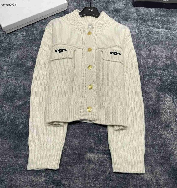 

Luxury Women Jacket Designer Clothing for Womens Autumn Sweater Fashion Jacquard Weave Logo Single-breasted Knitwear Coat Jan 18, #1