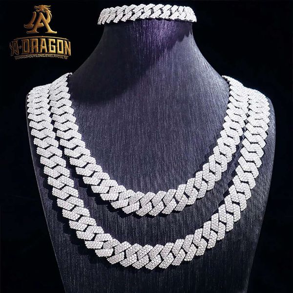 

Customize Hip Hop Necklace Pass Diamond Tester GRA Certificates Moissanite Iced Out Cuban Link Chain