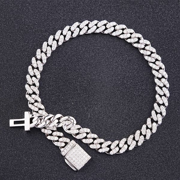 

SICGEM Men's 8.5 Inches Custom Bracelet Cuban Link Sier