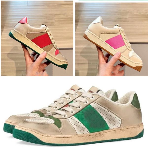 

Rhyton Dirty Old Sneakers Luxury Sneakers Slides Black Mens Shoes Designer Shoes Platform Sneakers for Women Trendy Star Sneakers or Men Men Shoes Speed, #29