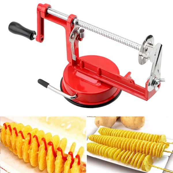 

Fruit Vegetable Tools Stainless Steel Spiralizer Twisted potato cutter slicer Spiral Fry Cooking Kitchen Gadgets