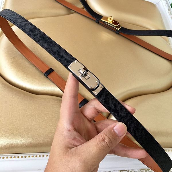 

Designer Leather Women Belt Adjustable Buckle Thin 1.8cm with Suit Jacket Skirt Dress Shirt Fashion Trend Cowhide Belt, Pink