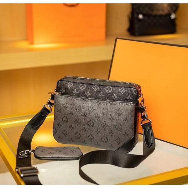 

Top Evening Bag Cross Body Wallets Leather Patchwork New Men Women handbag shoulder bags designer handbags fashion bag wallet phone, Brown flower