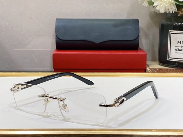 

Mens Glasses Designer Sunglasses for Man Women Silver Metal Wooden Frame C Decor Series Black Vintage Eyewear Anti-UV Driving Fashion gafas para el sol de mujer