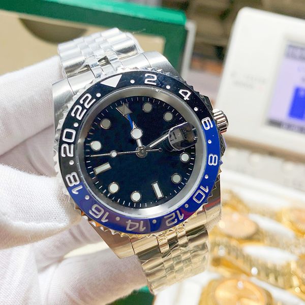 

Movement high quality mens watch 40MM Sapphire Glass Stainless Steel Dial Solid Super luminous Waterproof watches designer 02, Black