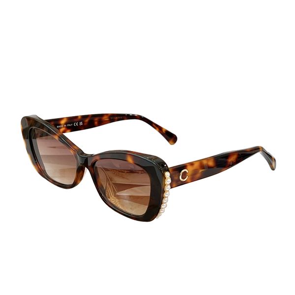 

Designer Sunglasses for Women Womens 5481 Pearl Khaki Frames Brown UV400 Lens Cat Eye Fashionable Outdoor Popular Sports Sun Glasses Vintage Shades with Case