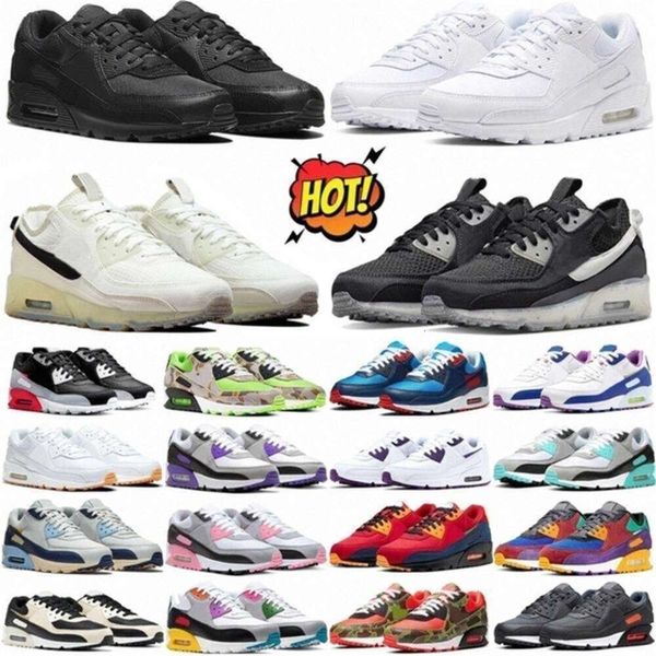 

Og 90 Terrascape 90s Triple Max White Crater Foam Sail Sea Glass Running Shoes Black Supernova Green Grape Infrared Royal Pale Pink Brown Blue Red Unc Green Camo, 32