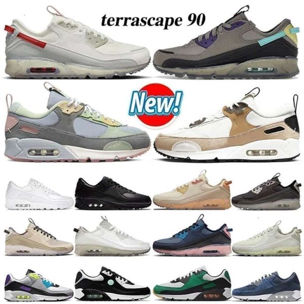 

with Nice Fashion Terrascape 90 90s Futura Running Shoes Mens Women Summit Barely Rose White Pure Wolf Grey Pomegranate Trainers Sports Sneaker 6.17, 42