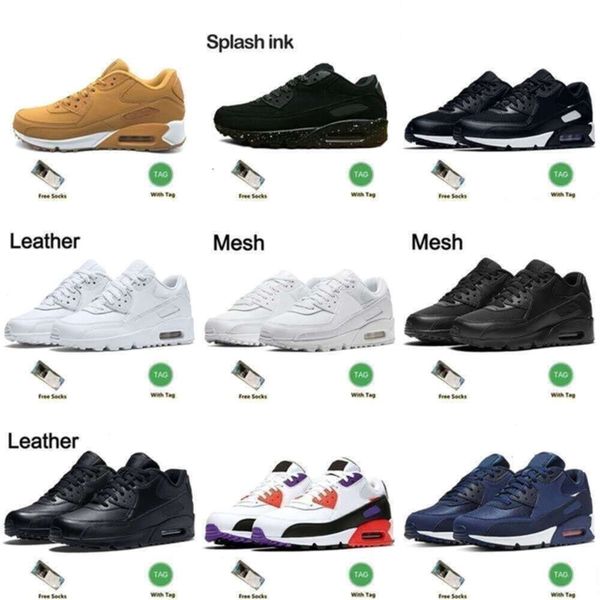 

Max 90 Women 90s Running Shoes Trainers Mesh White Green Camo Infrared Unc Volt Infrared Triple Black Mens Designer Sports Size 36-45, 22