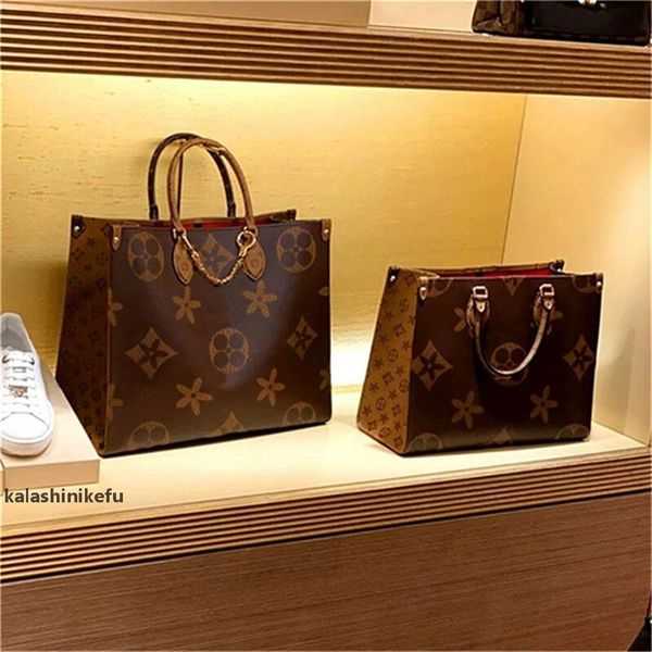 

6A High-quality womens totes designer bags trend color matching design fashion ladies handbag purse large capacity casual top lady bag purse, Brown