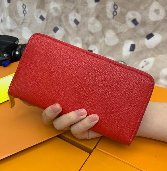 

2022 the most stylish cards coins men leather purse card holder women Designer wallet bag clutch handbags, Chocolate