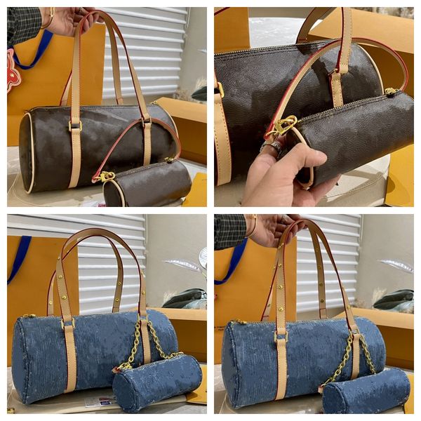 

Bags PAPILLON underarm bag Pillow handbag women designer Vitage Cydrical bags Shoulder crossbody wallet messenger Axillary Package Satchels, Chocolate