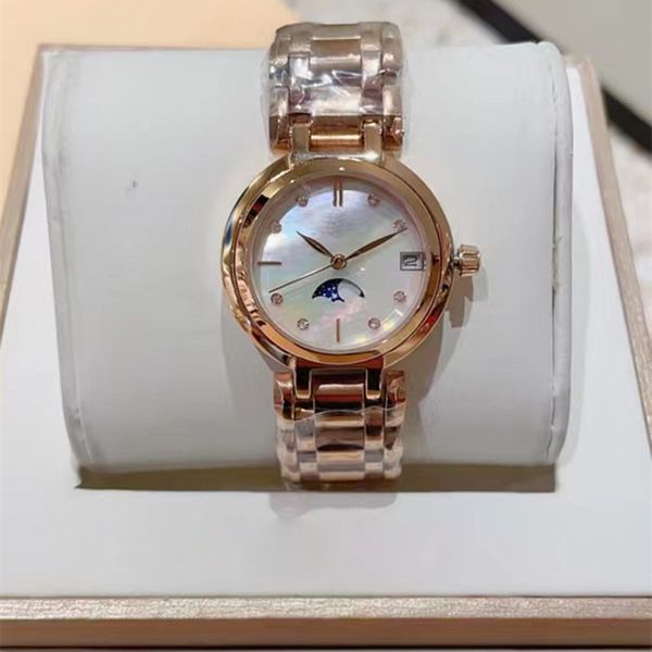 

NEW Designer new fashionable ladies watch solid steel strap dial 31mmm, Ivory