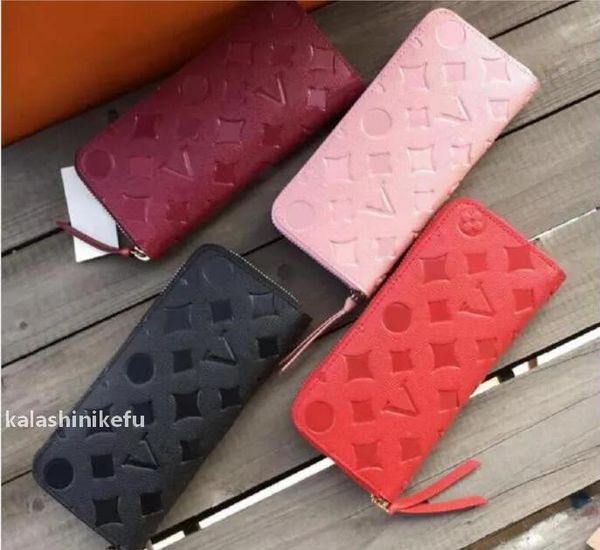 

6A Fashion flowers designer zipper wallets luxurys Men Women leather bags High Quality Classic Letters coin Purse Men Classic Plaid card hol, Brown flowers